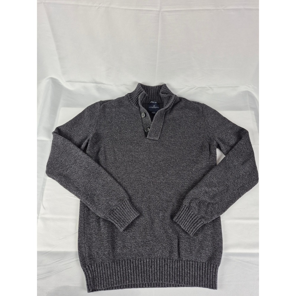 American Eagle Men's Small Seriously‎ Soft Fisherman Coastal Knit  Neck Sweater